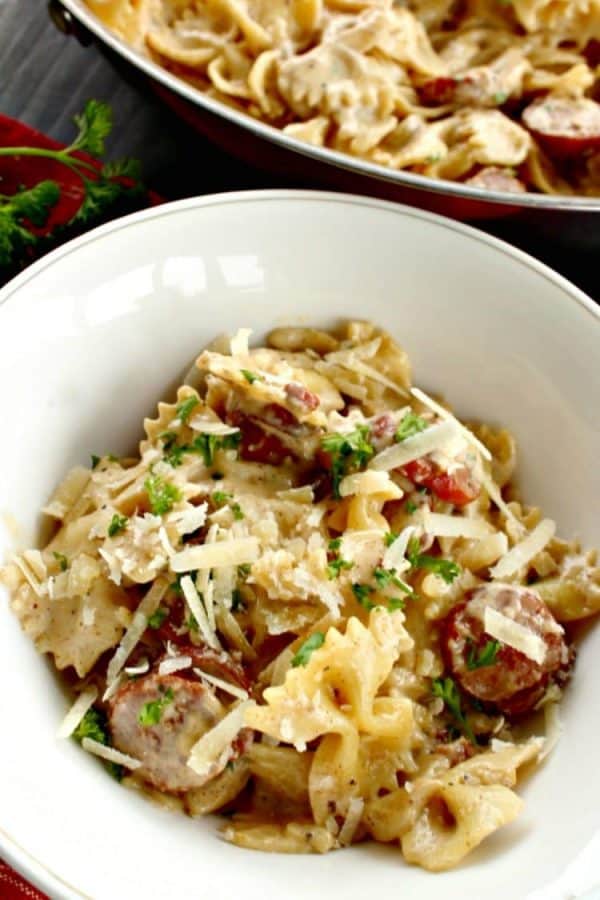 New Orleans Style Sausage Alfredo – Must Love Home