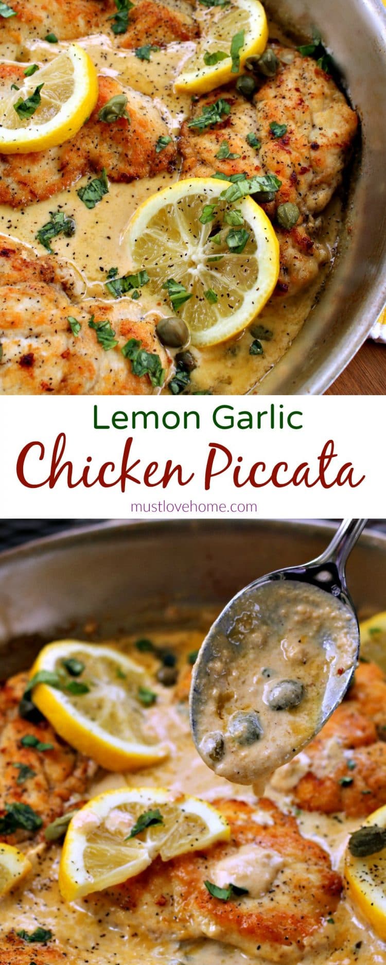 Lemon Garlic Chicken Piccata – Must Love Home
