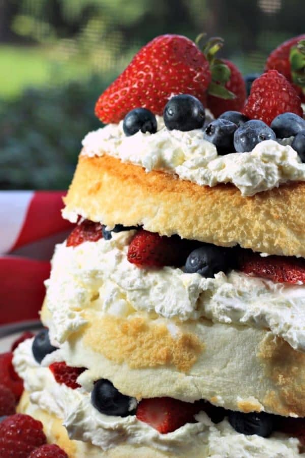 Patriotic Angel Food Cake – Must Love Home