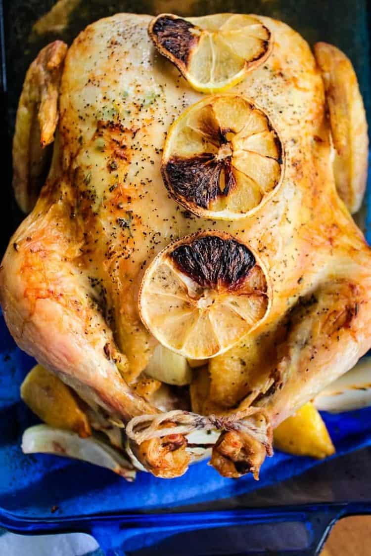 Lemon Rosemary Roast Chicken Must Love Home 