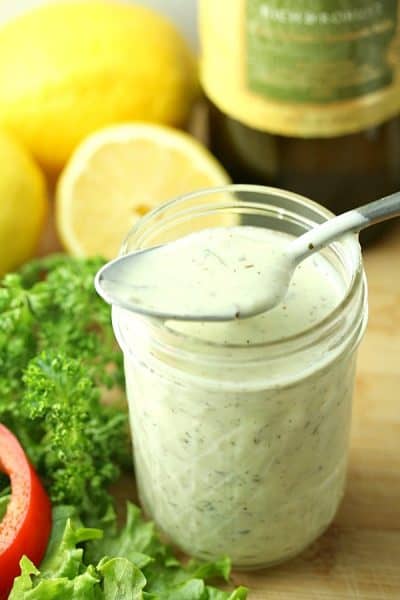 Creamy Herb Greek Yogurt Dressing – Must Love Home