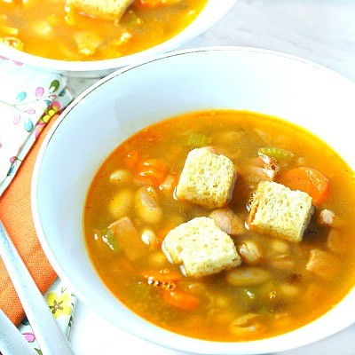 Kicked Up Three Bean Ham Soup – Must Love Home