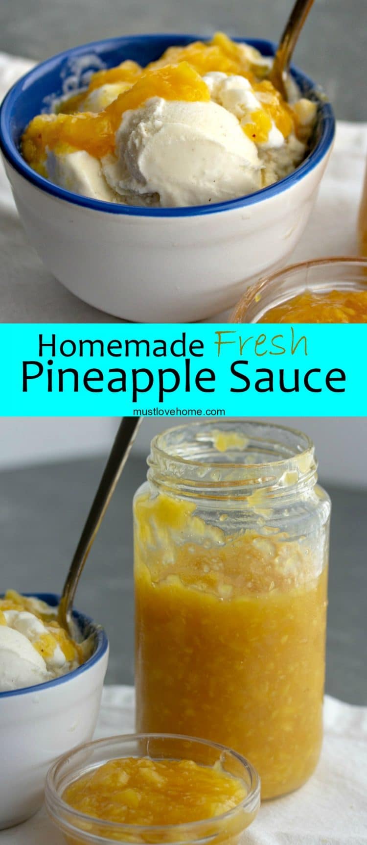 Fresh Homemade Pineapple Sauce Must Love Home   Fresh Pineapple Sauce Pin 