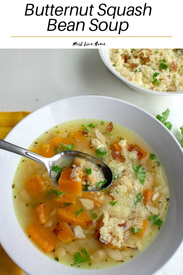Easy Butternut Squash Bean Soup – Must Love Home