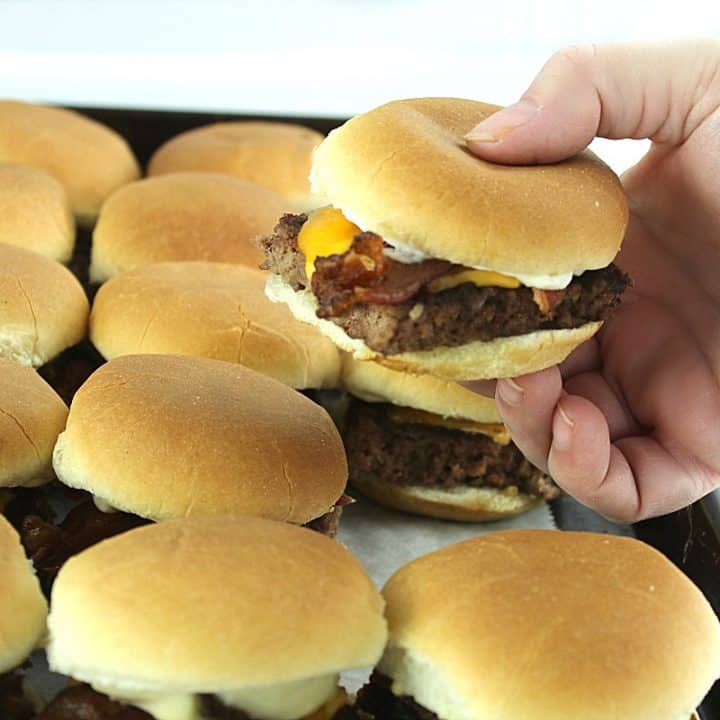 Easy Bacon Cheeseburger Sliders Must Love Home 7546