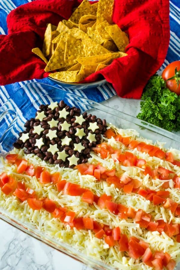 Patriotic Layered Party Dip – Must Love Home