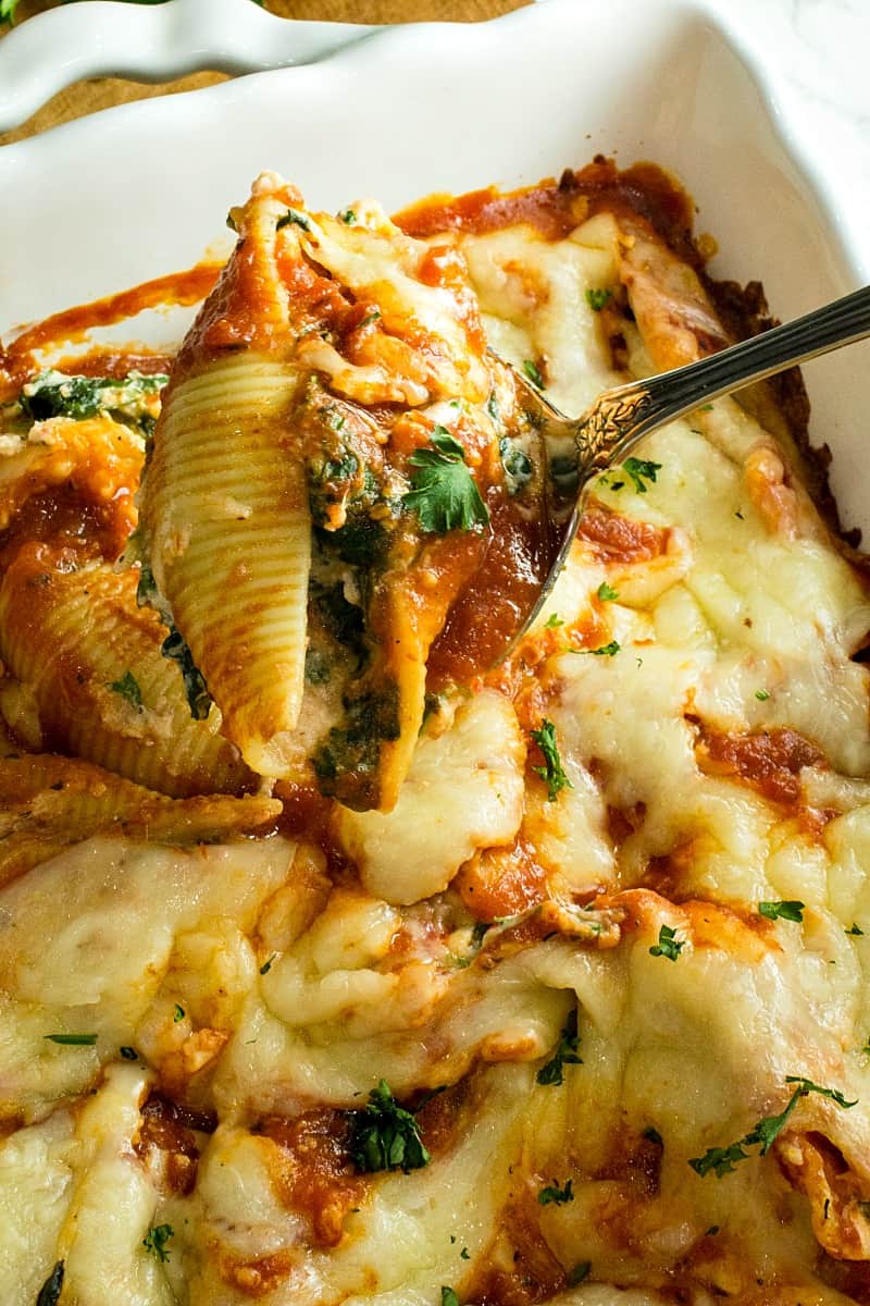 Red Pepper Spinach Stuffed Shells Must Love Home