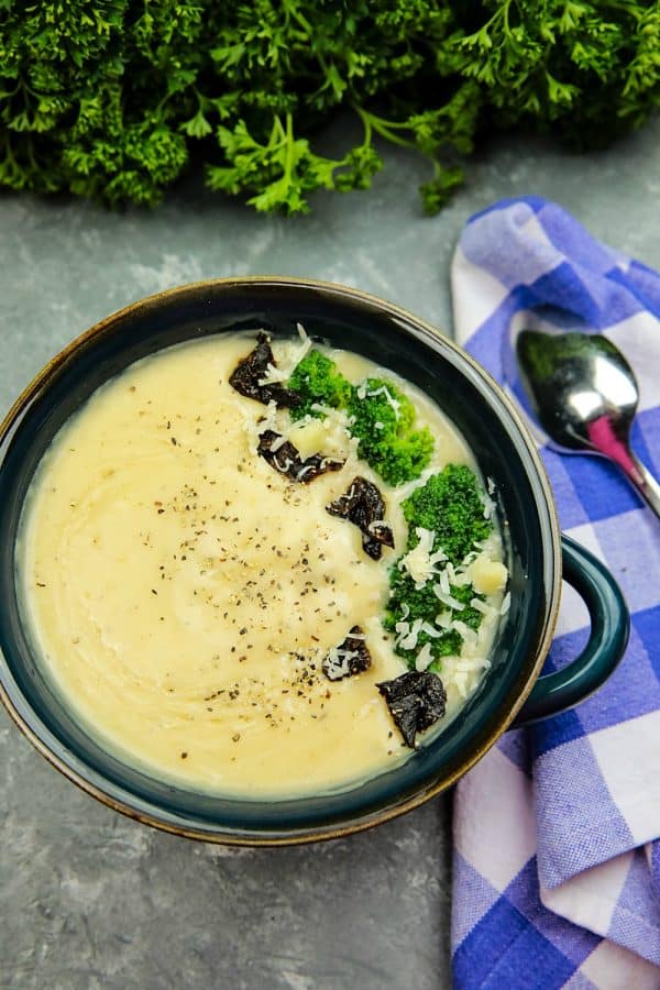 Slow Cooker Potato Soup with Parmesan – Must Love Home