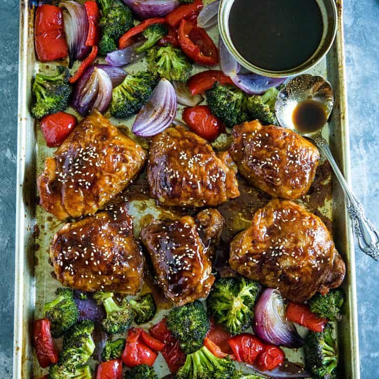 Easy Sheet Pan Sesame Chicken With Vegetables Must Love Home