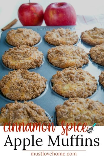 Crispy Cinnamon Spice Apple Muffins Recipe – Must Love Home