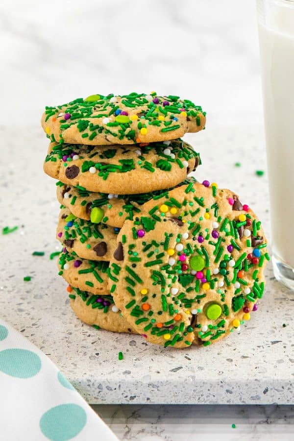 XL Peanut Butter Cookies with Sprinkles Recipe