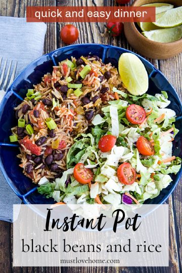 Best Instant Pot Black Beans and Rice – Must Love Home