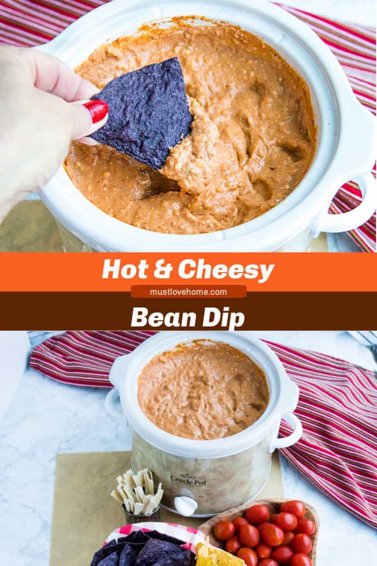 Easy Hot Bean Dip (Slow Cooker Or Oven) – Must Love Home