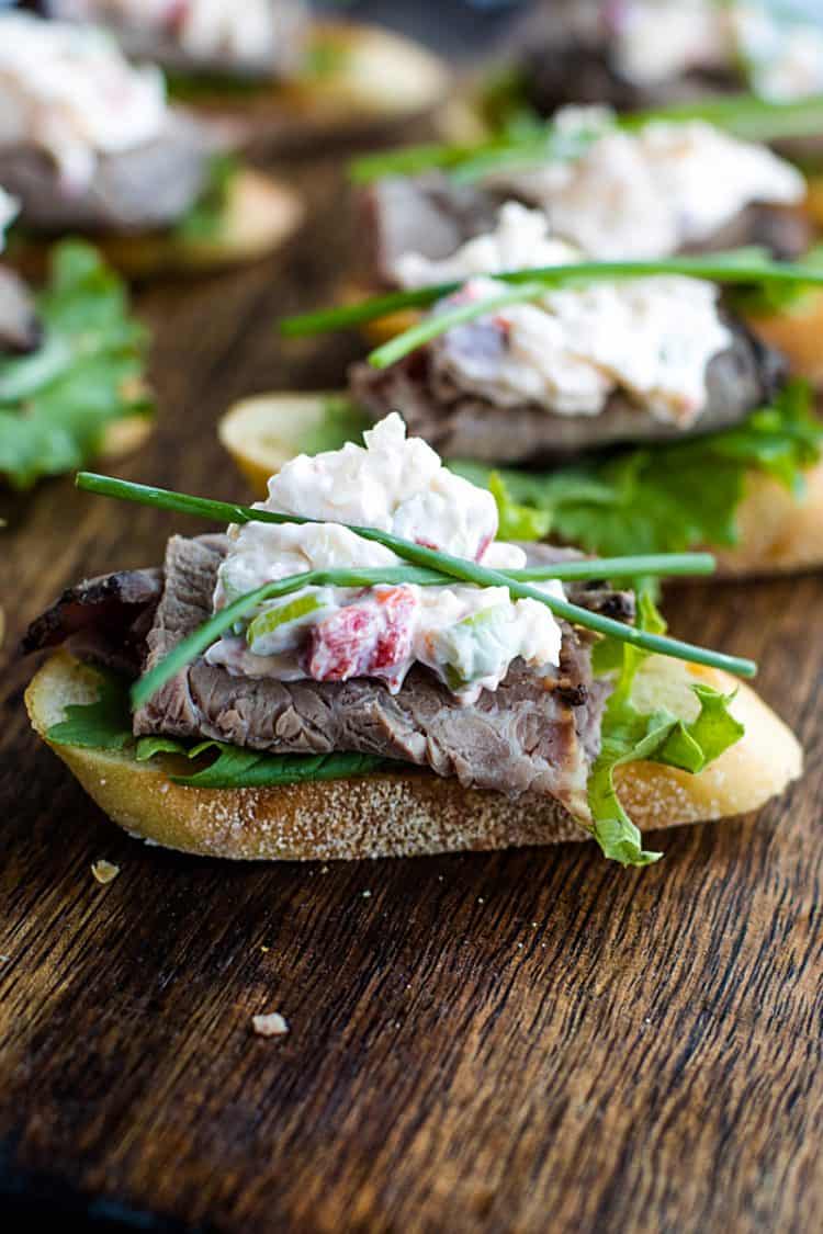 Roast Beef and Havarti Cheese Crostini Must Love Home